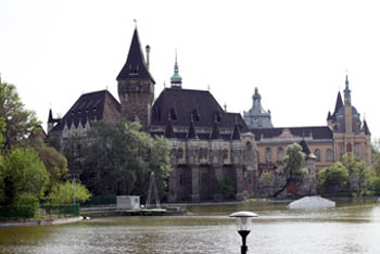 Vajdahunyad Castle and City Park lake