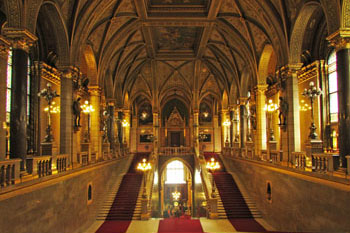 budapest parliament staircase