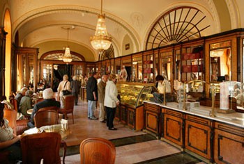 Interior of the Gerbeaud Cafe