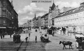 The Grand Boulevard ann at the intersection with Üllői út. - Budapest 100