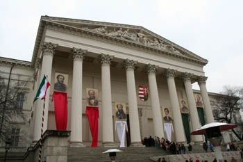 the facade of the National Museum