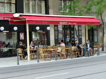 terrace of the Biarritz restaurant