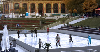 Ice rink at Eiffel Square