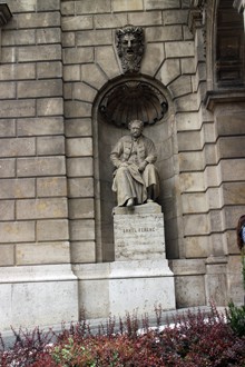 Statue of Ferenc Erkel at budapest opera house