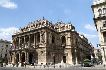 the Hungarian national Opera House on Andrassy ut