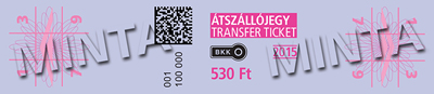 a purple metro transfer ticket sample
