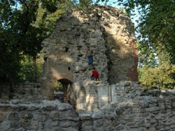 Ruins on Margaret Island from the Middle ages