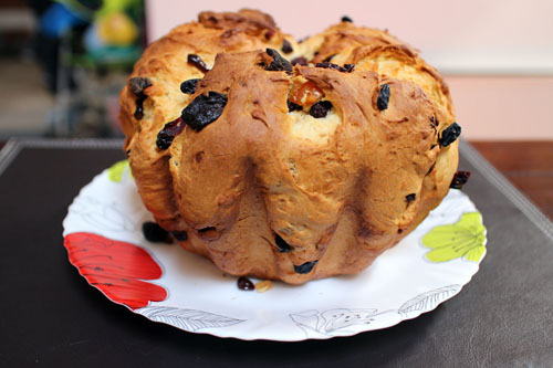 Milk Loaf with dried fruits