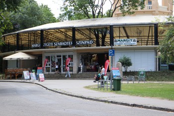the entrance to the open air theatre