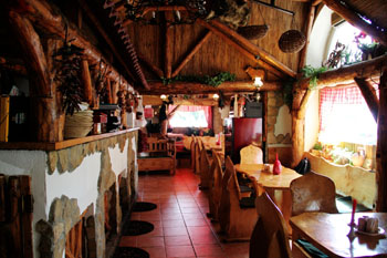 Paprika Restaurant's rustic interior