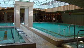 Pools in the Aquincum Hotel Budapest