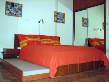 The single bedroom in Paprika apartment