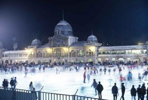 Ice-skating on City Park lake