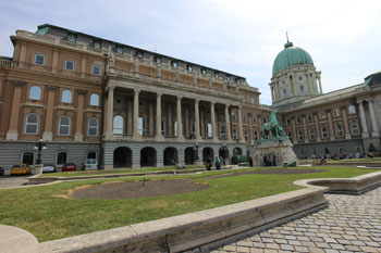 the entrance of National Gallery in Buda Castle