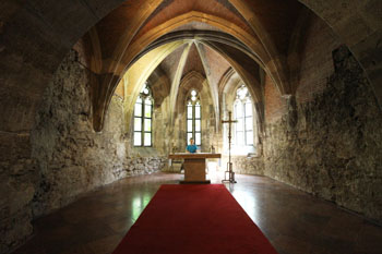 a gothic chapel in the museum