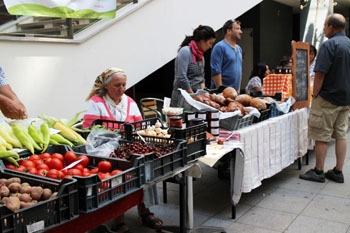 local farmers selling their produce at Közös Piac - Farmers' Markets in Budapest