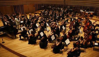 a concert in the Bela Bartok concert hall