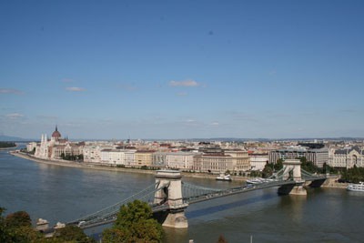 wonderful Panorama of the Danube and the Chain Bridge
