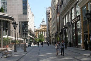 Fashion Street in downtown Budapest