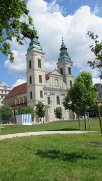 front view of the church