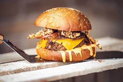 plant-basedcheese burger 