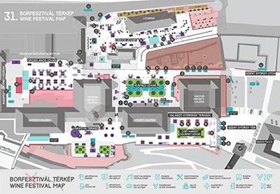 map of exhibitors on the wine festival