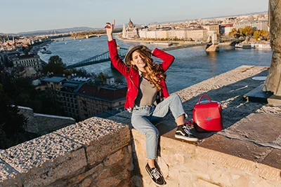 Budapest Itinerary -Budapest skyline and Danube River with Parliament Building in the background. 