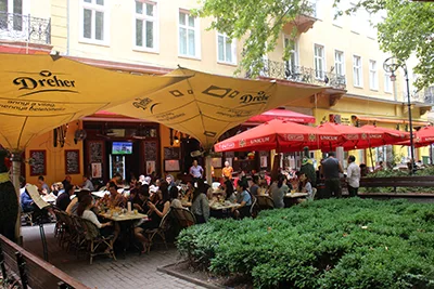 A restaurant on Andrássy Avenue