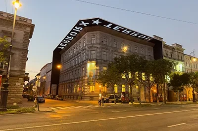 House of Terror Museum at the golden hour in the evening