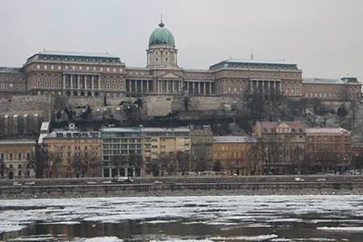 The Royal Palace in Buda & the icy Danube