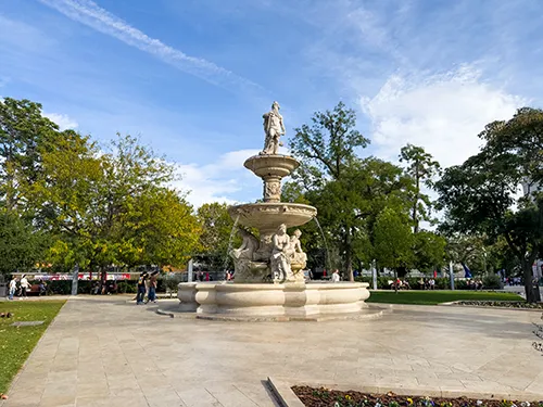Danubius Fountain in Erzsbet Square