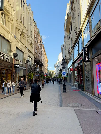 Shops in Váci Street