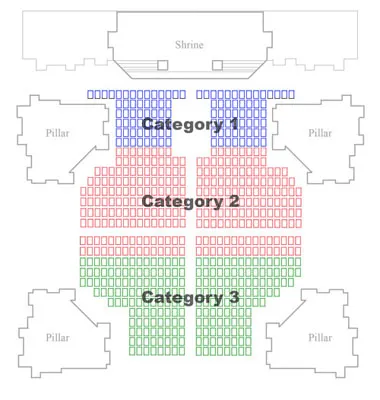 Basilica Organ Concert Seating Map